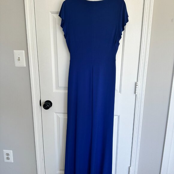 Ralph Lauren Flutter-Sleeve Gown - Picture 2 of 4